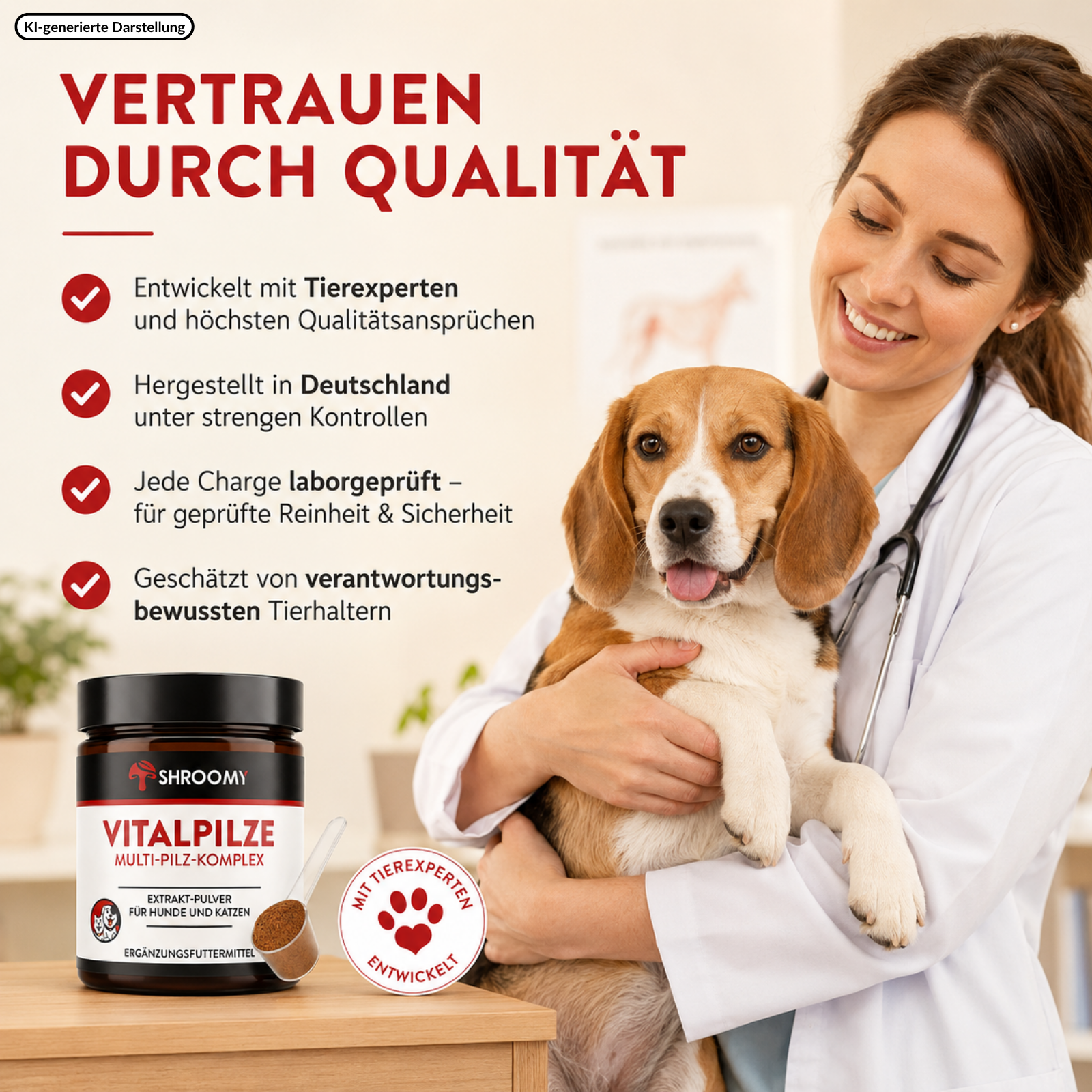 SHROOMY Vitalpilze – Zur Unterstützung von Verdauung und Wohlbefinden bei Hunden & Katzen