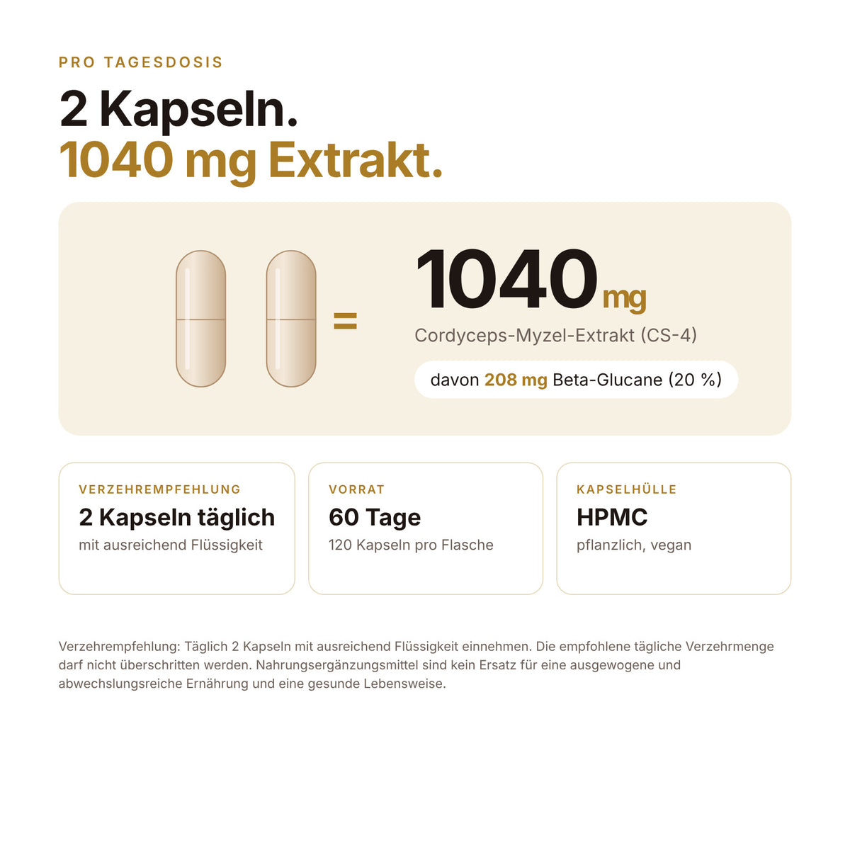 Cordyceps Kapseln