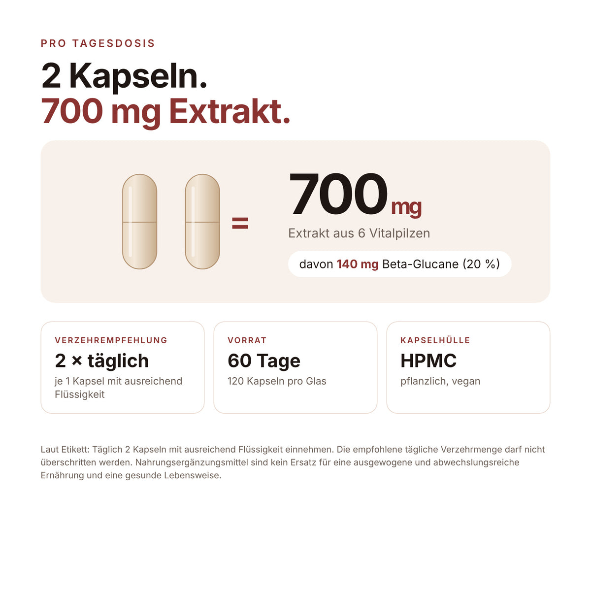 Vitalpilze Kapseln