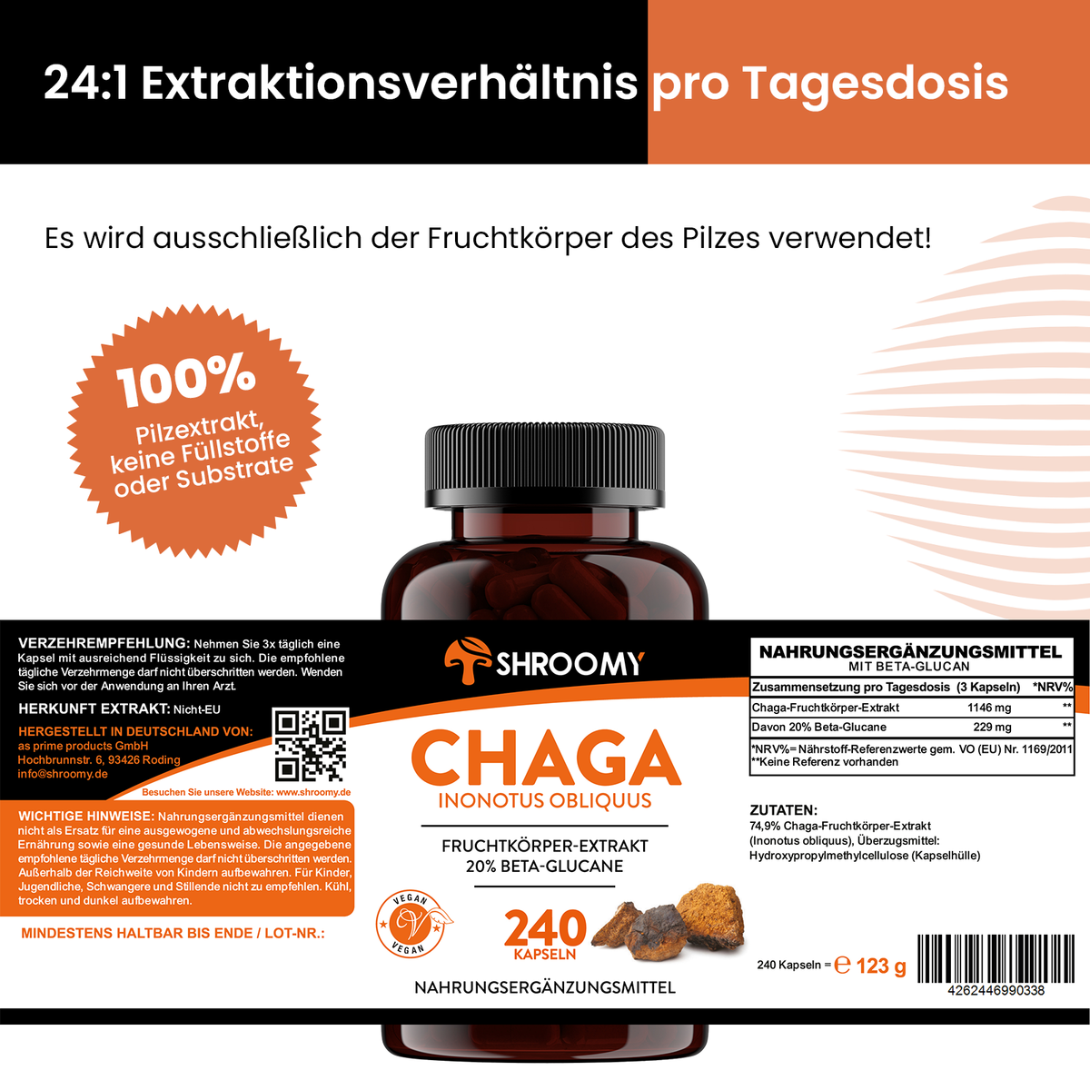 Chaga Kapseln Big Pack