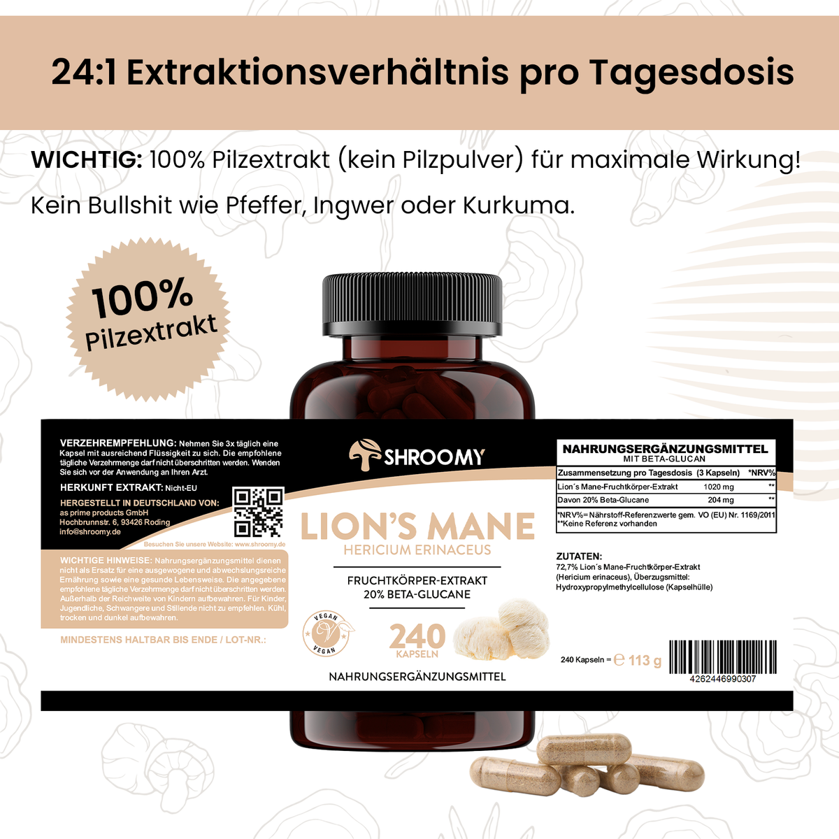Lions Mane Kapseln Big Pack