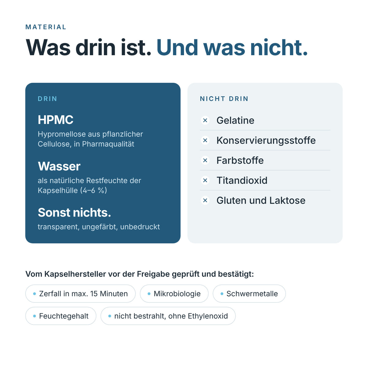 Größe 00 Leerkapseln (HPMC)