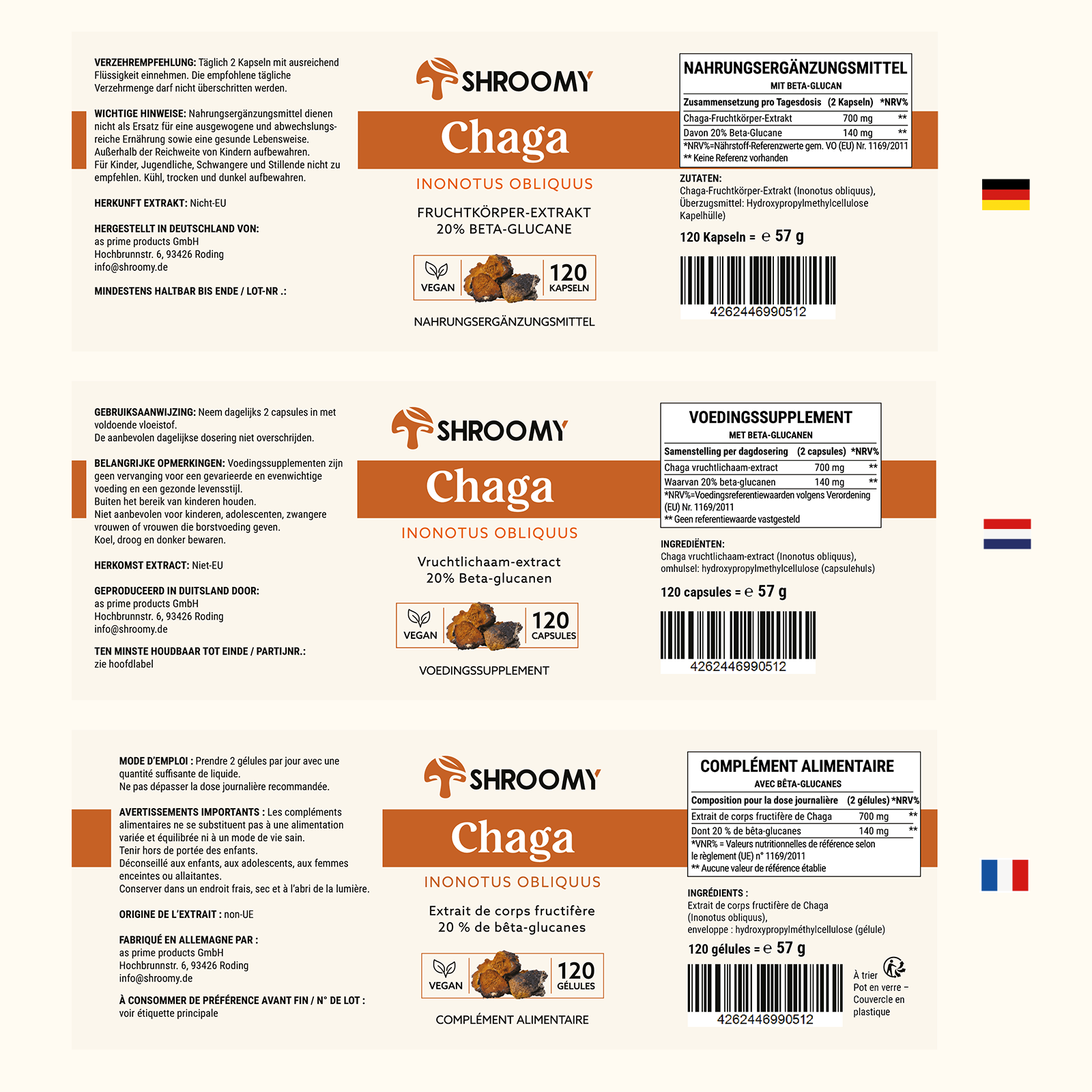 Chaga Kapseln - Premium