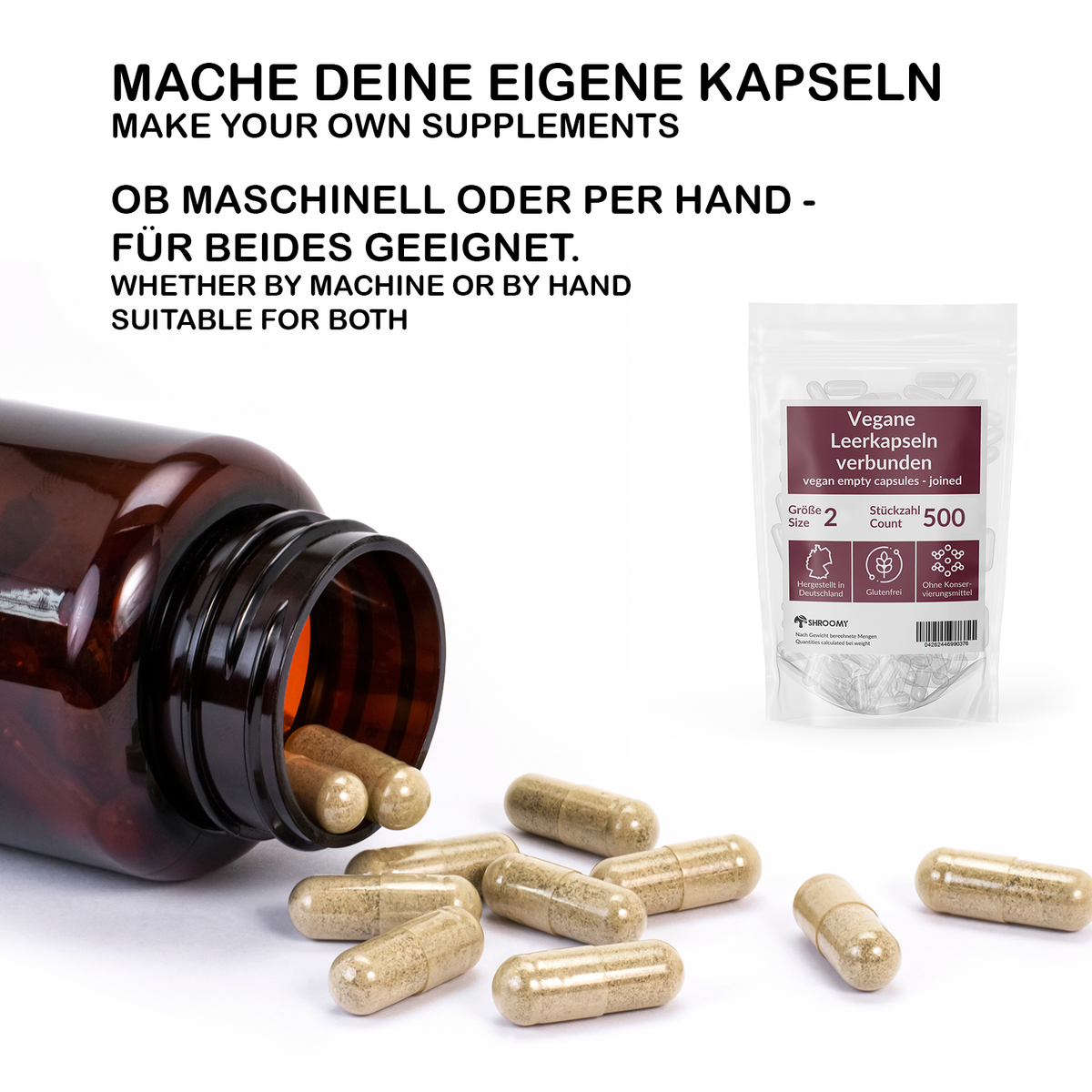 Größe 2 Leerkapseln (HPMC)